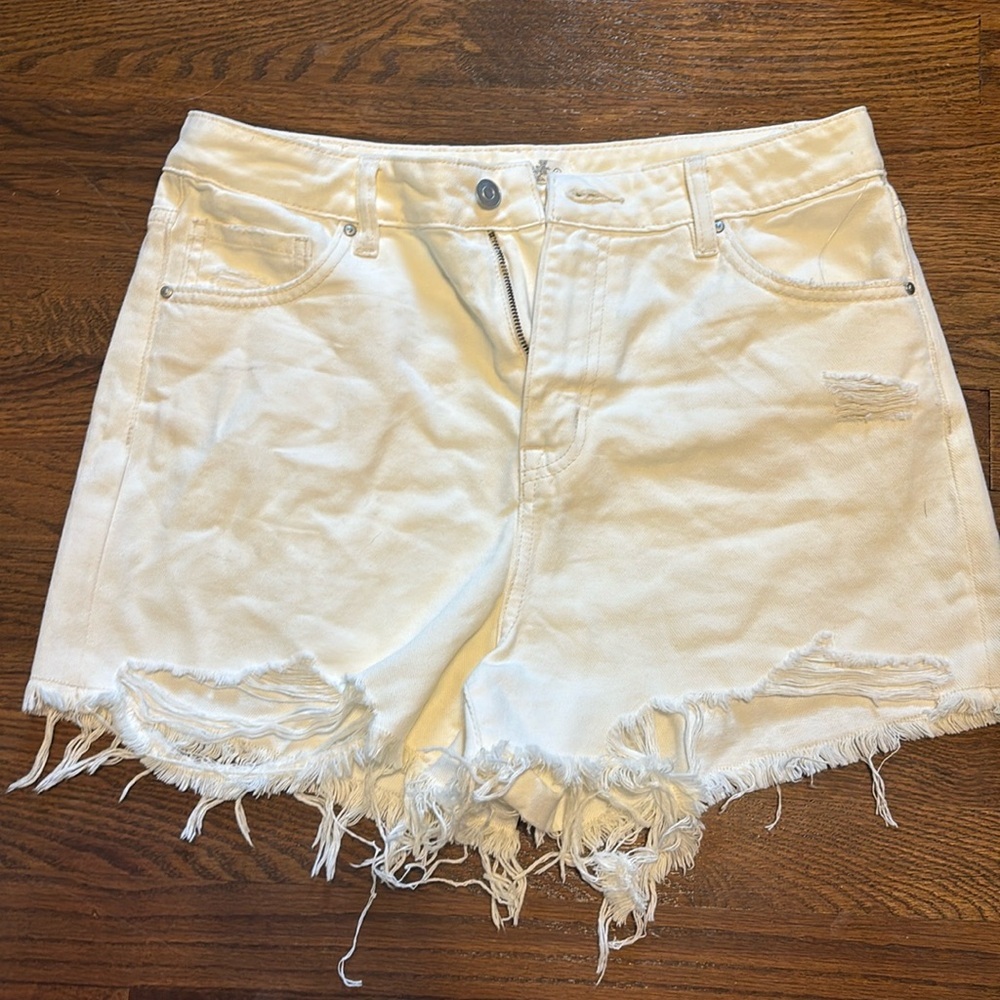 Alter state white Jean shorts
